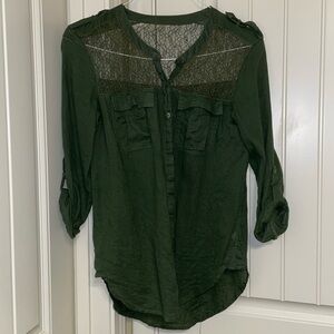 Free People lace top shirt blouse